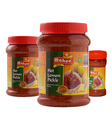 Hot Lemon Pickle - Mahee Food Products - Irresistible Taste