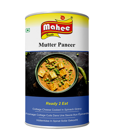 Mutter Paneer - Mahee Food Products - Irresistible Taste